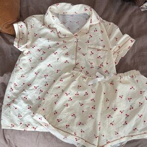 Cherry Print Pajama Set